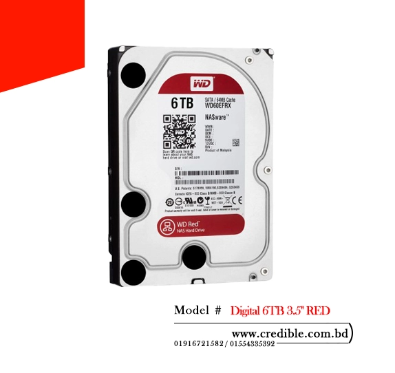 Western Digital 6TB 3.5" RED best HDD price in BD