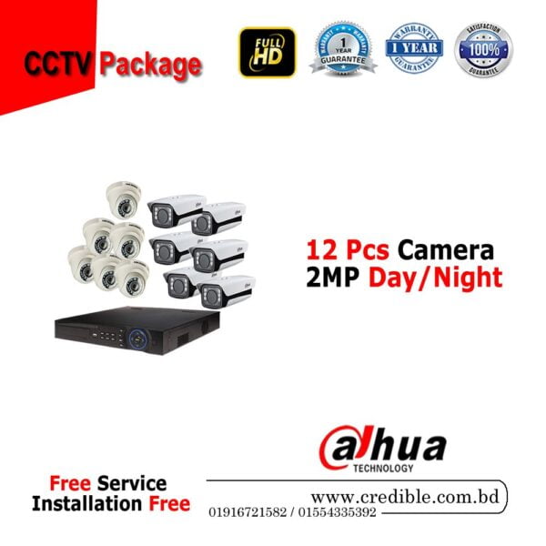 Dahua 12 Pcs CC Camera Package