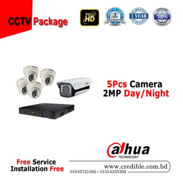 Dahua 5 Pcs CC Camera Package
