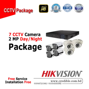 Hikvision 7 Pcs CC Camera Package