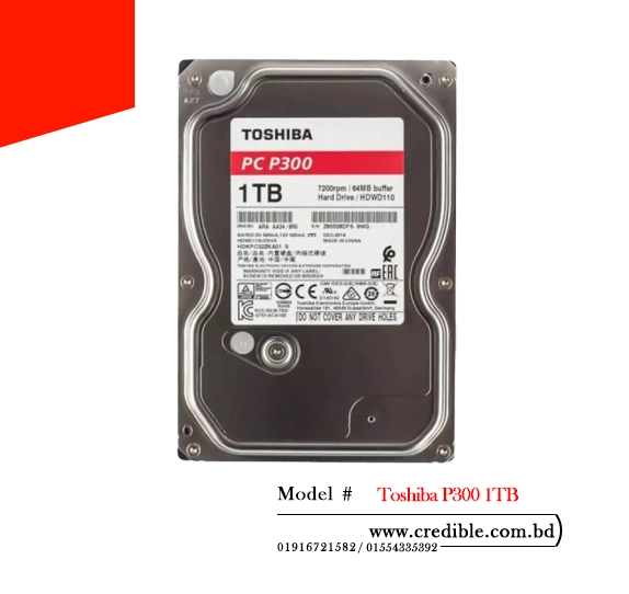 Toshiba P300 1TB best HDD price in BD