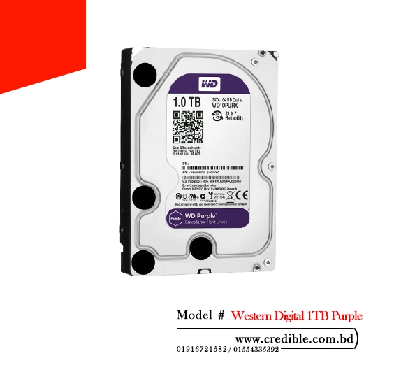 Western Digital 1TB Purple best HDD price in BD