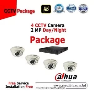 Dahua 4 CCTV Camera Package