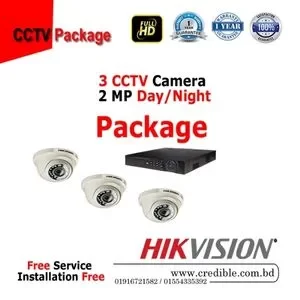 Hikvision 3 Camera Package