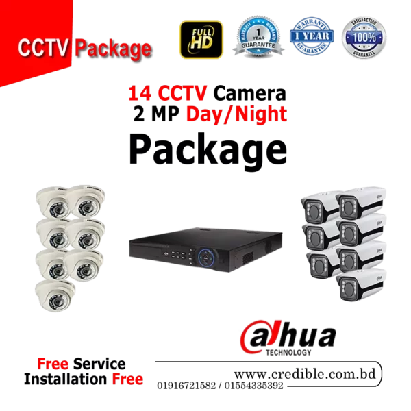 Dahua 14 Pcs CC Camera Package