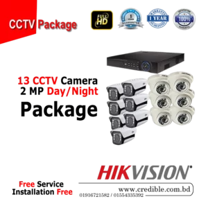 Hikvision 13 Pcs CC Camera Package