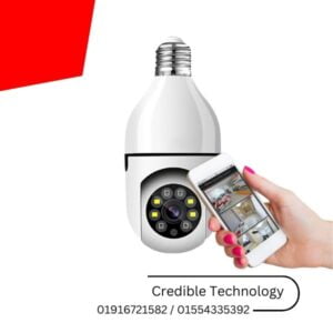 Light bulb security camera
