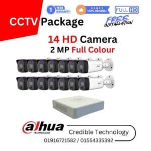 Dahua 14Pcs full color Camera Package