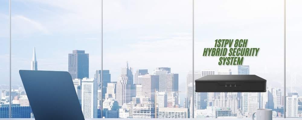 1stPV 8CH Hybrid Security System 5in1 HD DVR-NVR