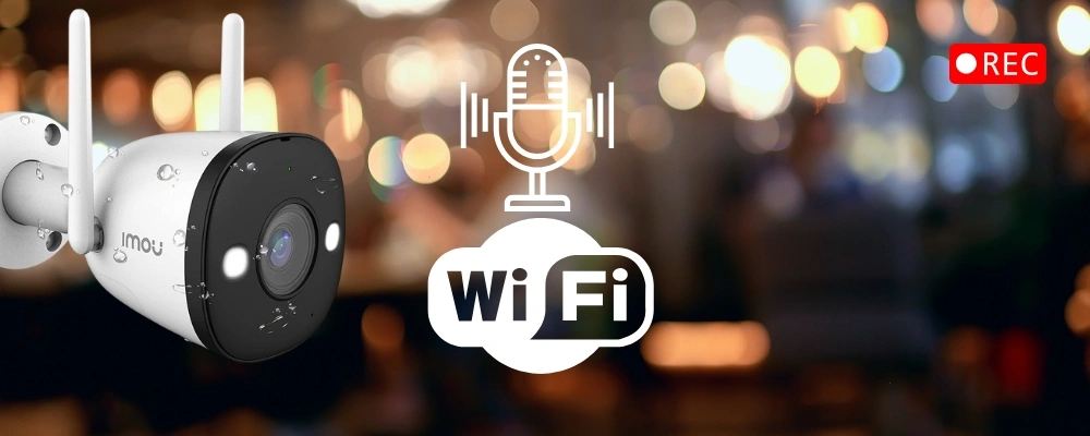wifi camera with audio and video recording